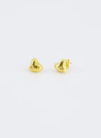 Voluminous Heart Earrings • Gold