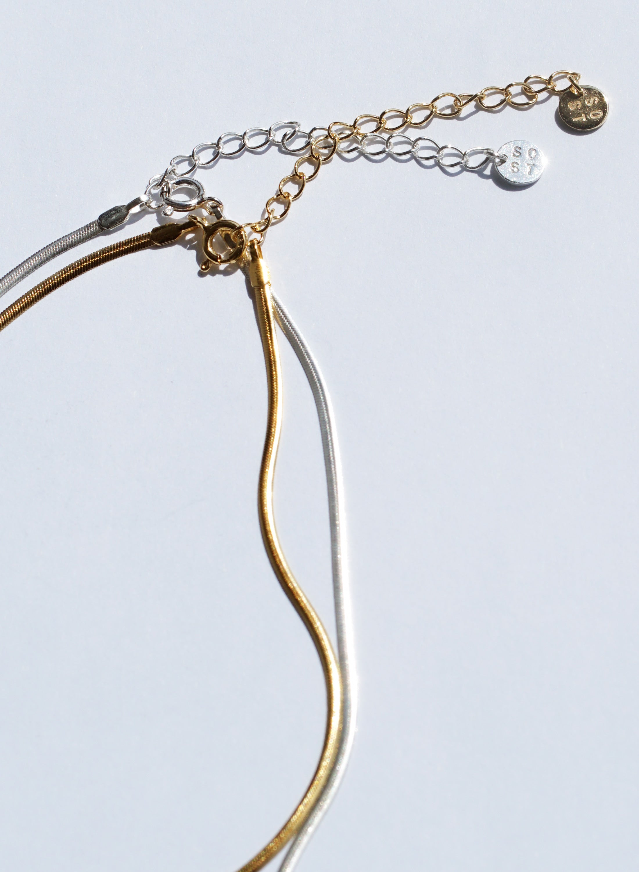 FLAT HERRINGBONE NECKLACE