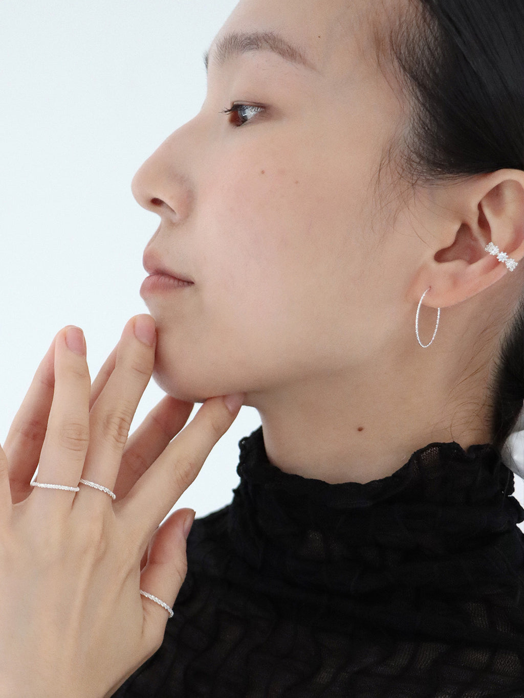 CUBIC ZIRCONIA EAR-CUFF