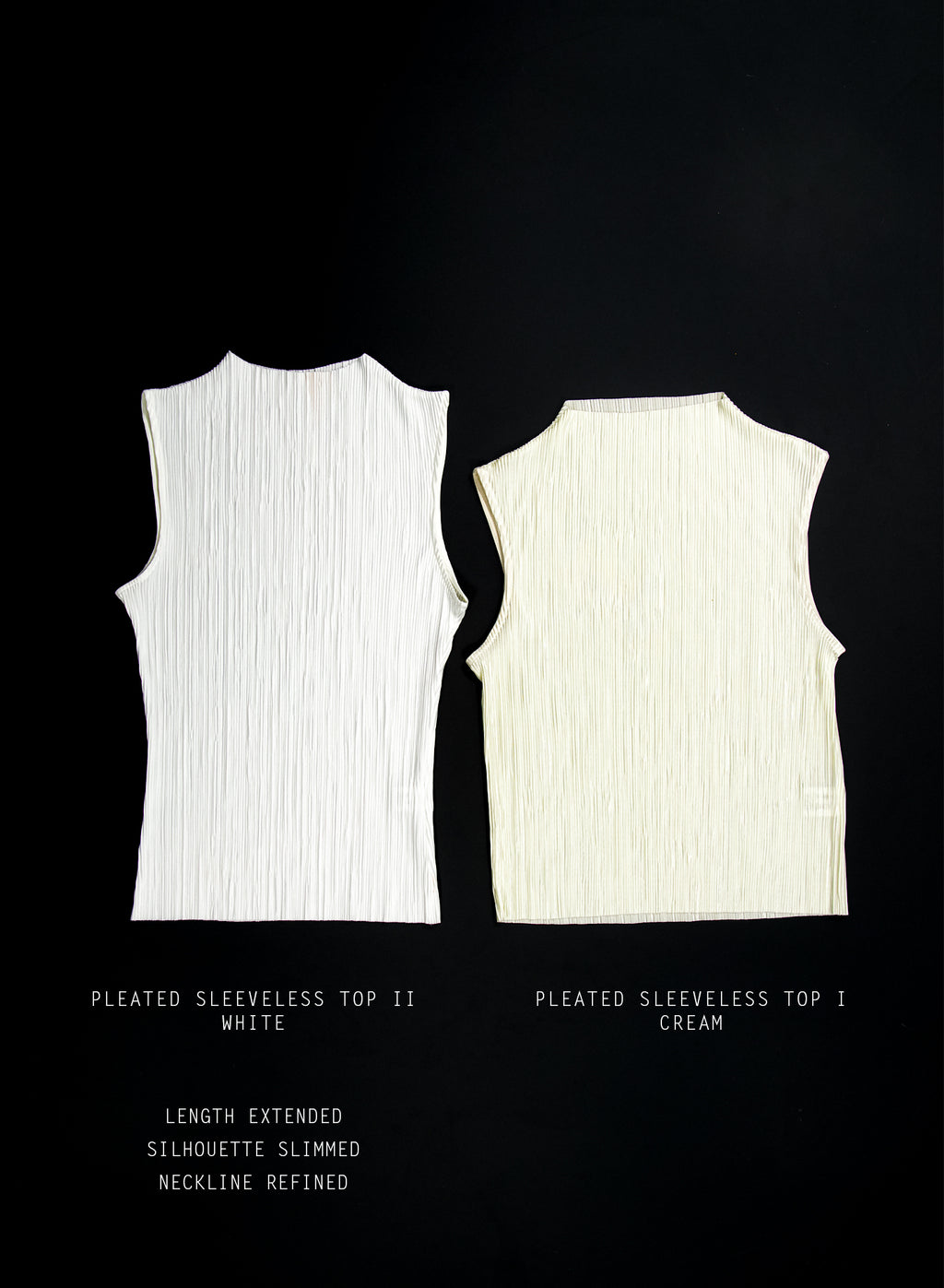 [50% OFF] Pleated Sleeveless Top ii ㅡ Cream