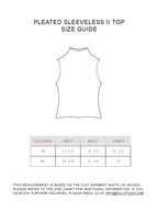 Pleated Sleeveless Top ii ㅡ White