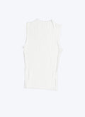 Pleated Sleeveless Top ii ㅡ White
