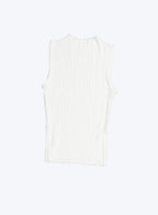 Pleated Sleeveless Top ii ㅡ White