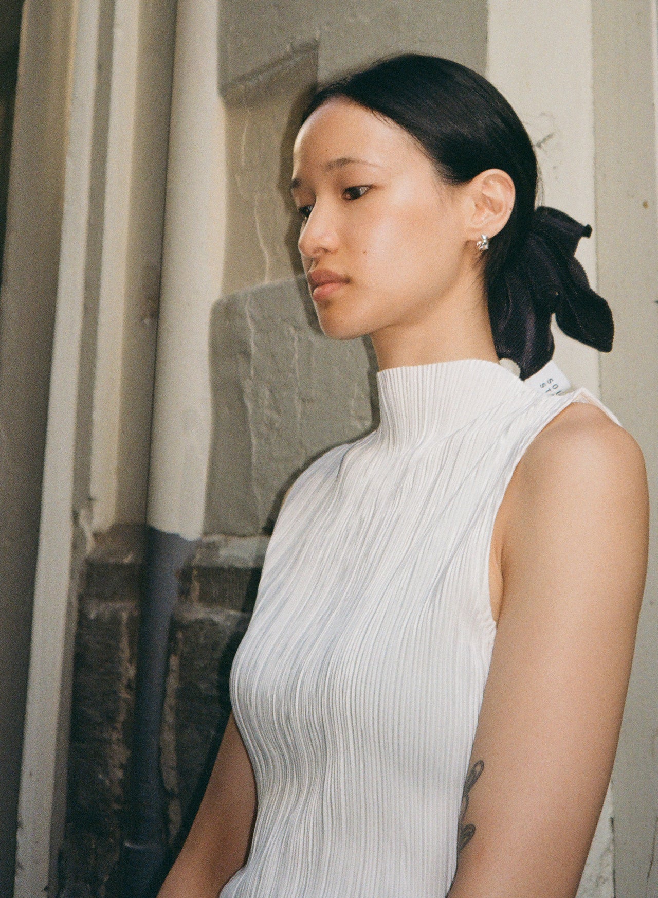 [50%OFF] Pleated Sleeveless Top ii ㅡ White