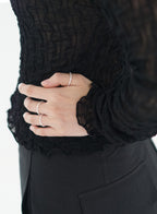 WAVY HIGH NECK TOP