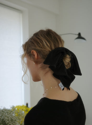 Pleated Square Scrunchie