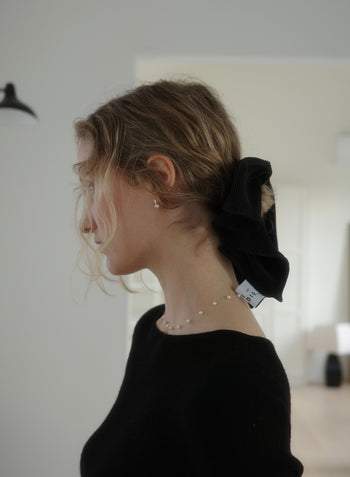 Pleated Square Scrunchie