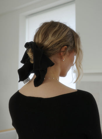Pleated Square Scrunchie