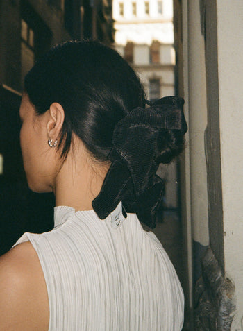 Pleated Square Scrunchie