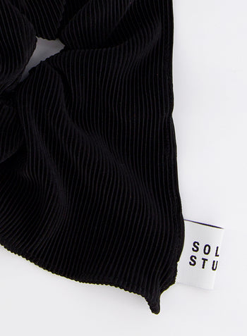 Pleated Square Scrunchie