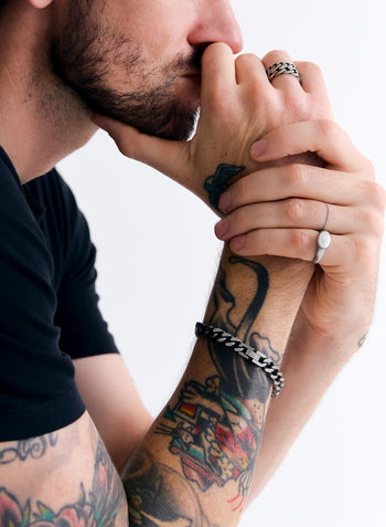 Bold Link Chain Bracelet - Matte • Stainless Steel