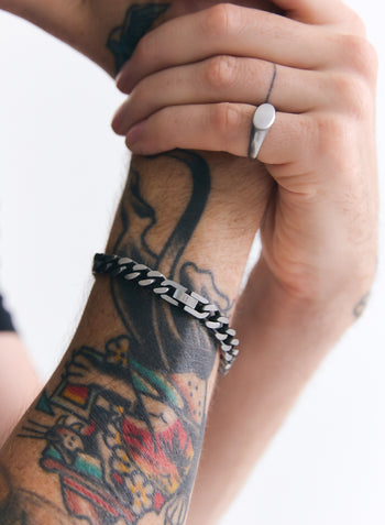 Bold Link Chain Bracelet - Matte • Stainless Steel