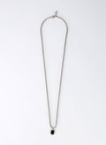 Onyx Hex Necklace • Stainless Steel