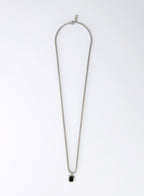 Onyx Hex Necklace • Stainless Steel