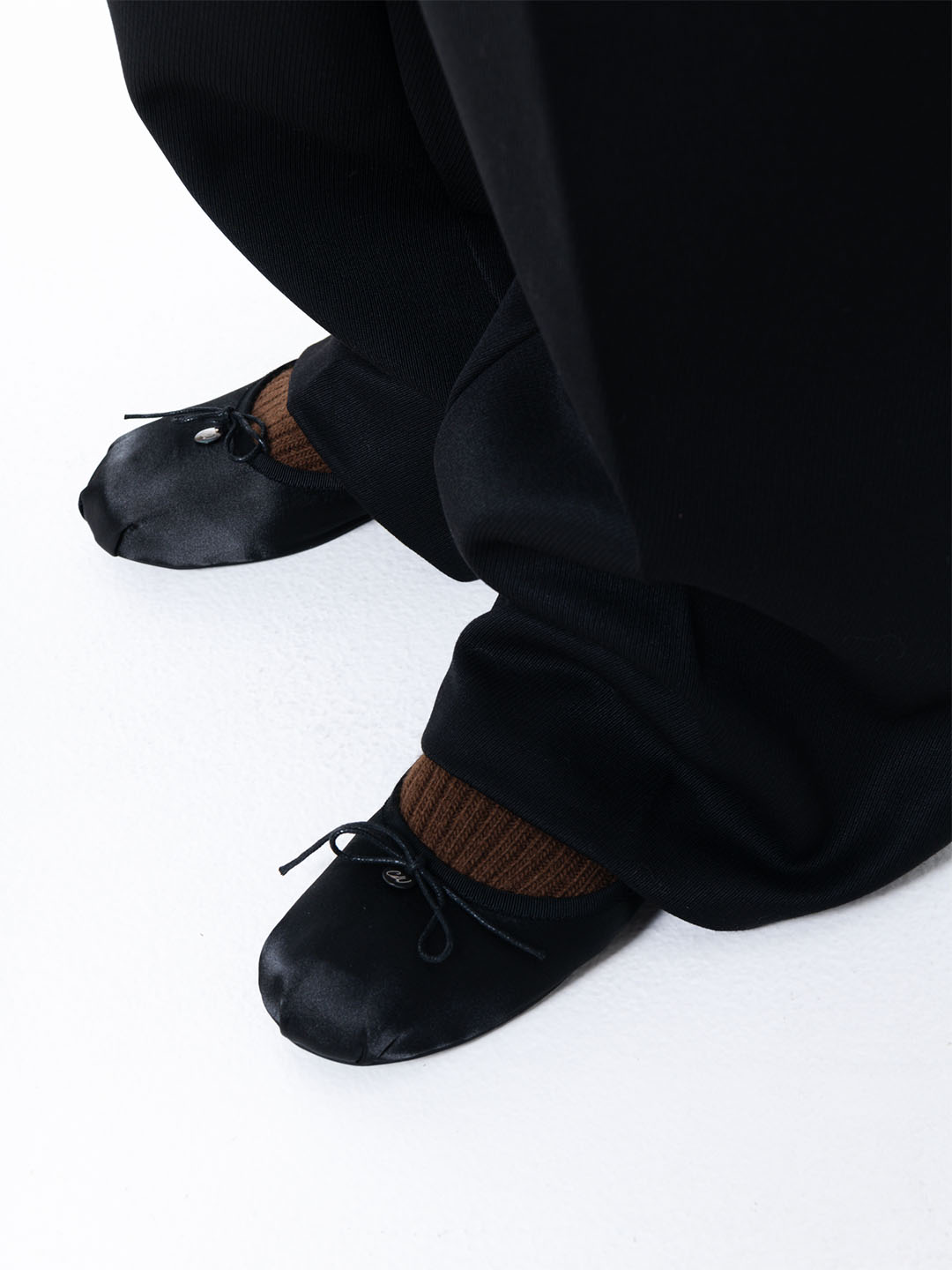 Satin Slip-On Ballerina Flats