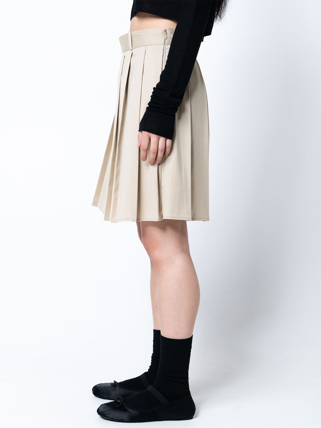 Cotton Blend Ribbed Socks