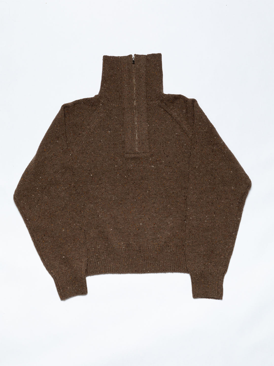 Wool-Blend Half-Zip Jumper
