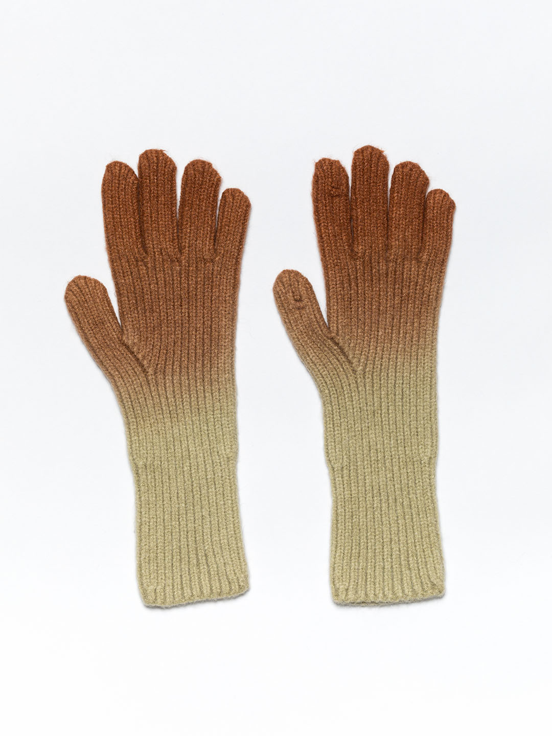 Gradient Wool-Blend Gloves