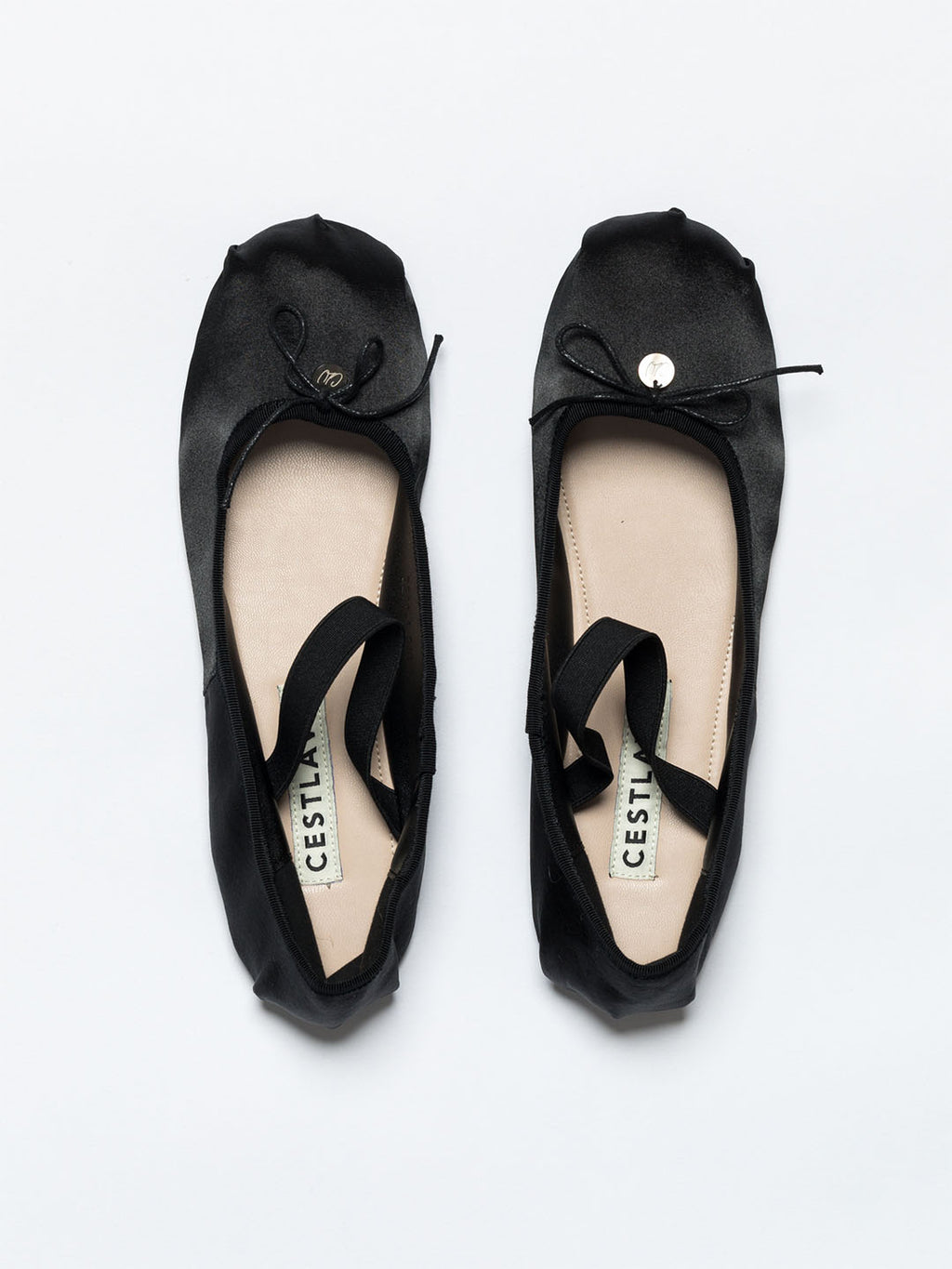 Satin Slip-On Ballerina Flats
