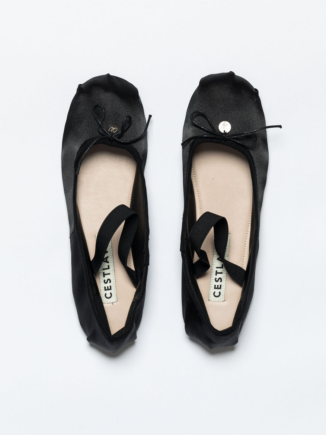 Satin Slip-On Ballerina Flats