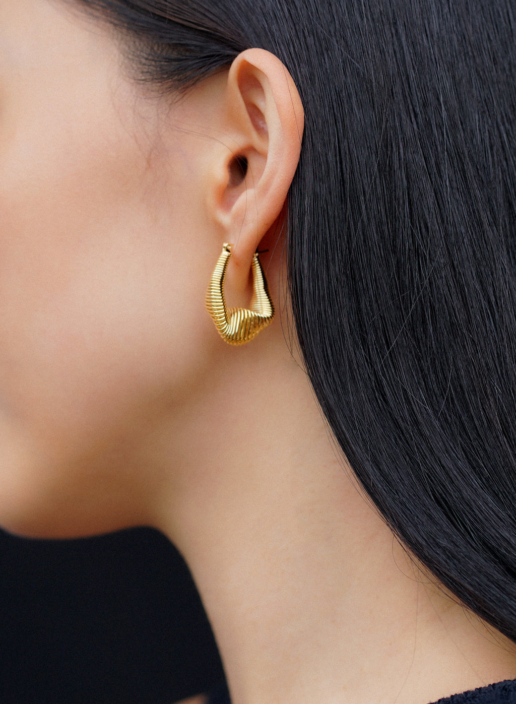 Spiral Hoops • Gold