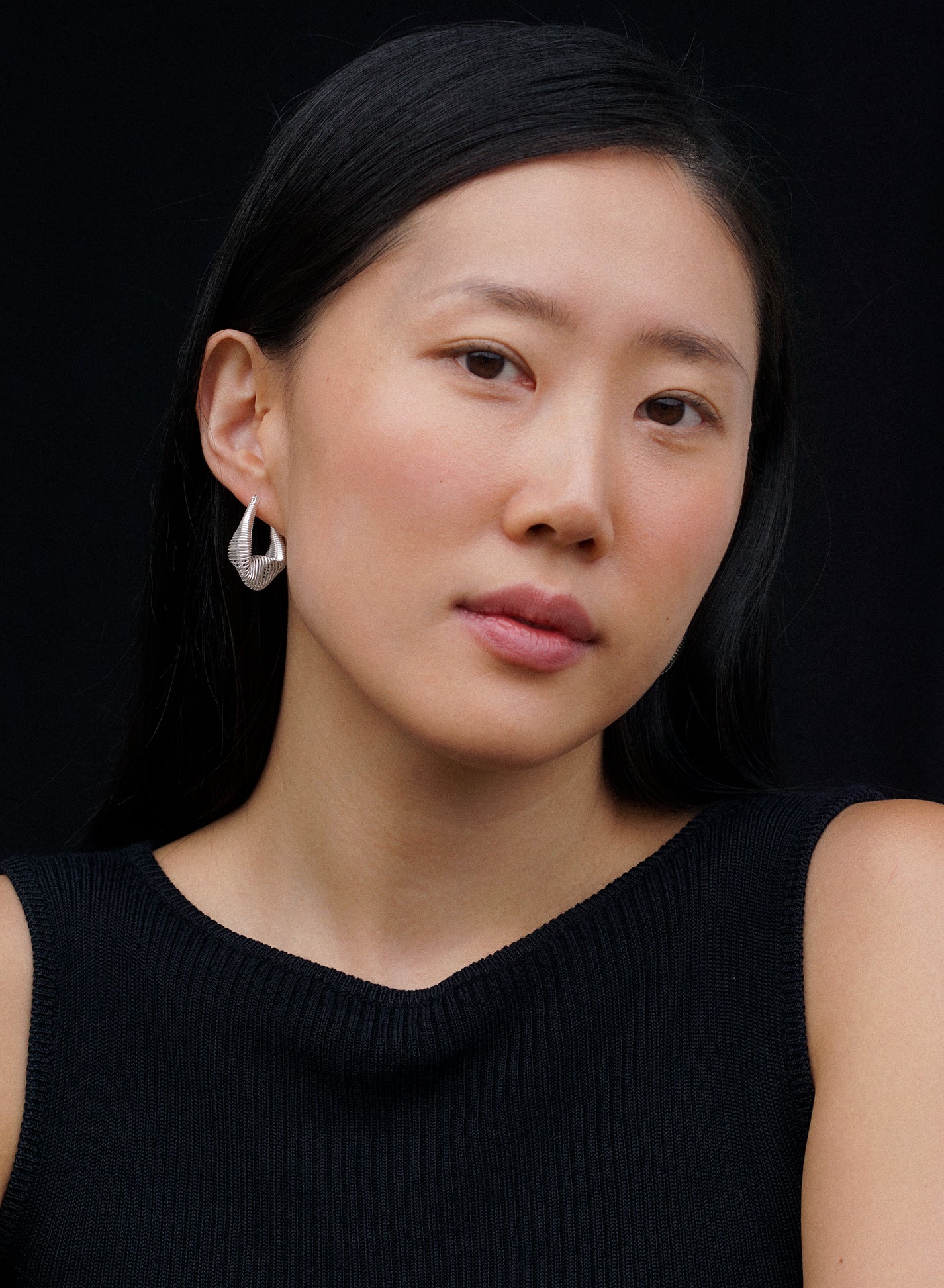 Spiral Hoops • Silver