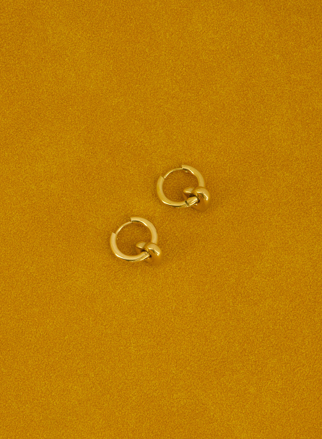 Two-Way Hoops With Love • Stainless Steel (Gold)