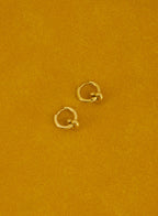 Two-Way Hoops With Love • Stainless Steel (Gold)