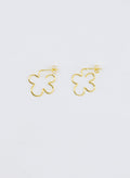 WIRE FLOWER EARRINGS • 18k Gold Vermeil