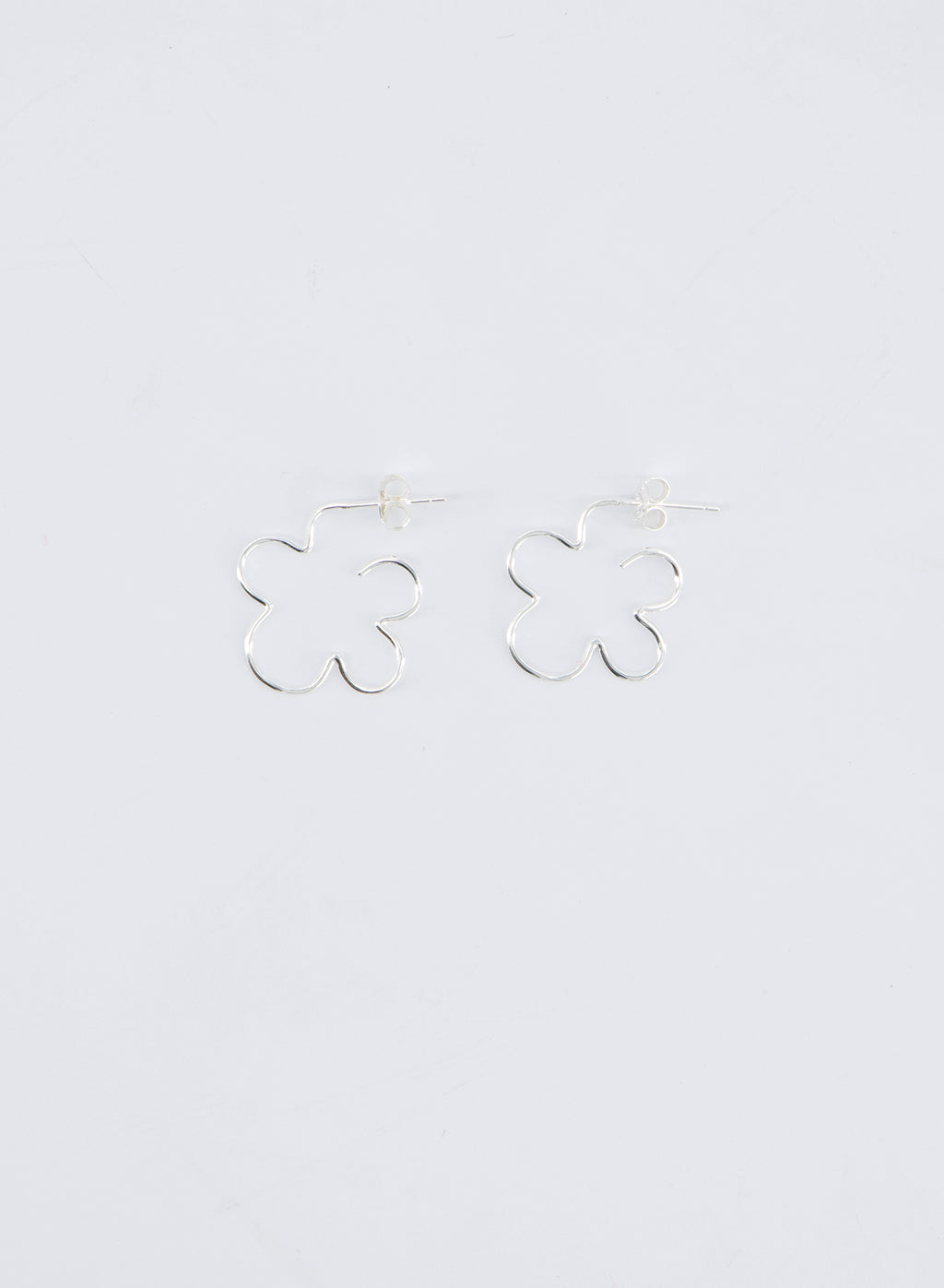 WIRE FLOWER EARRINGS • 925 Sterling silver