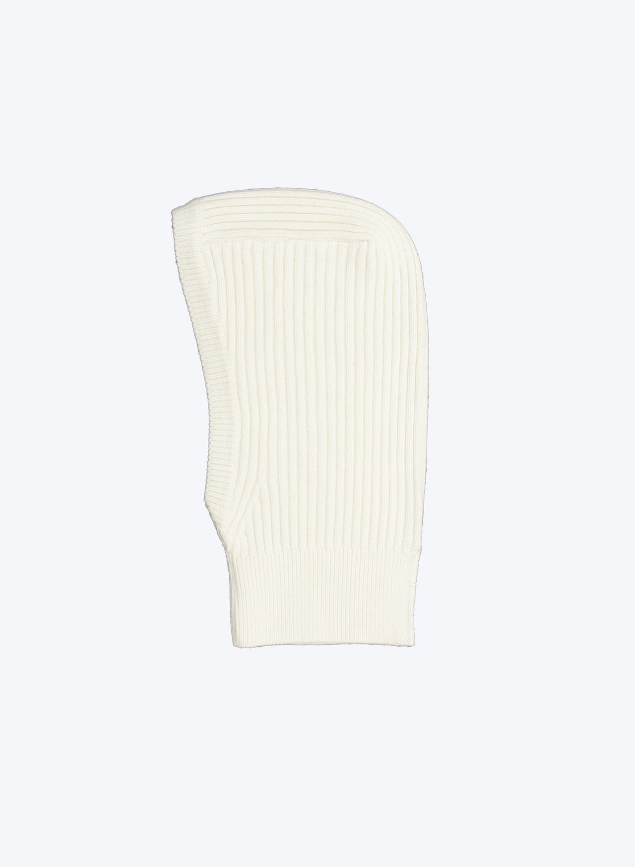 Back-Slit Ribbed Balaclava