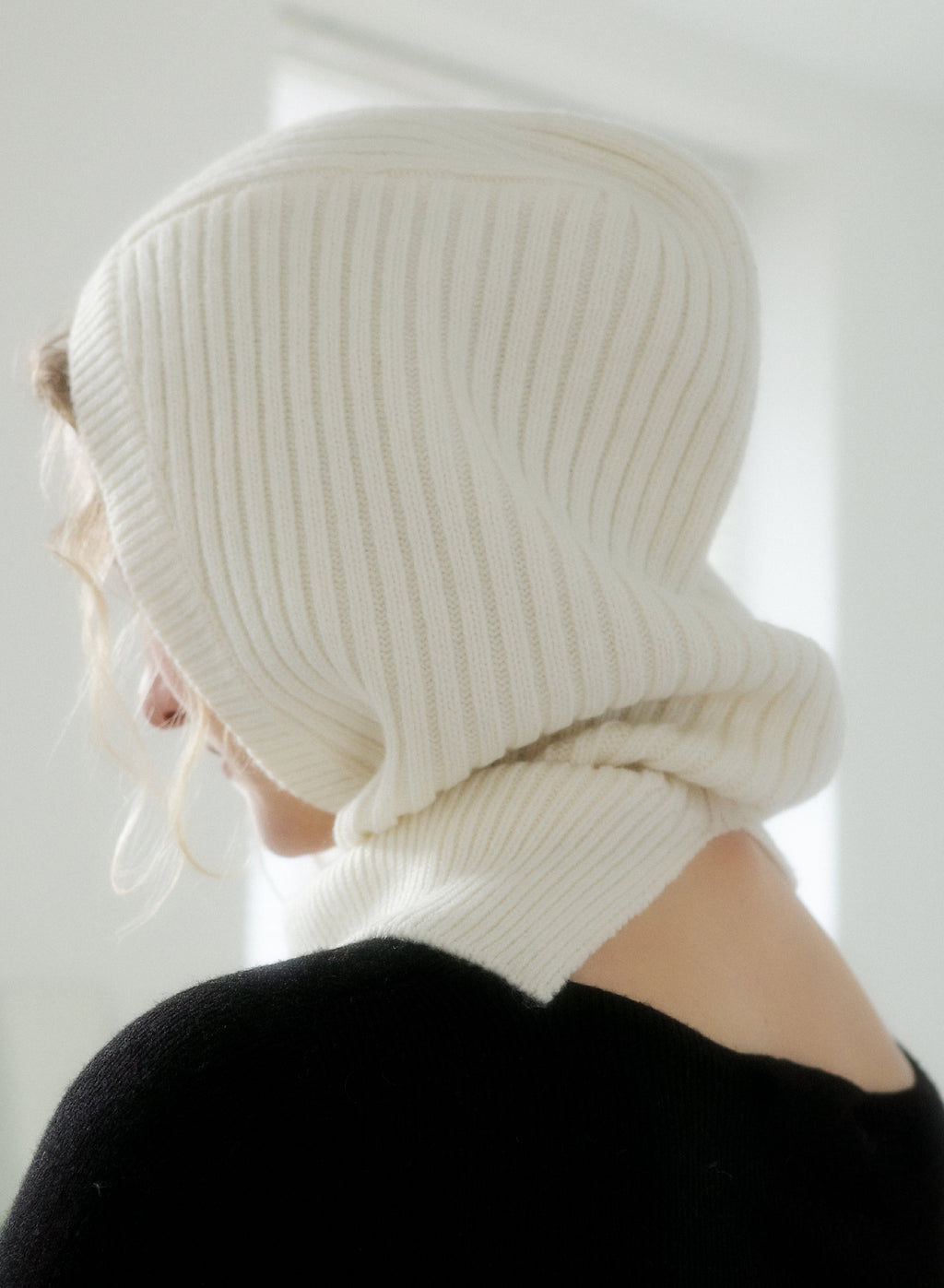 [50% OFF] Back-Slit Ribbed Balaclava
