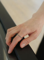 GEM TENNIS RINGS (BLACK/WHITE)
