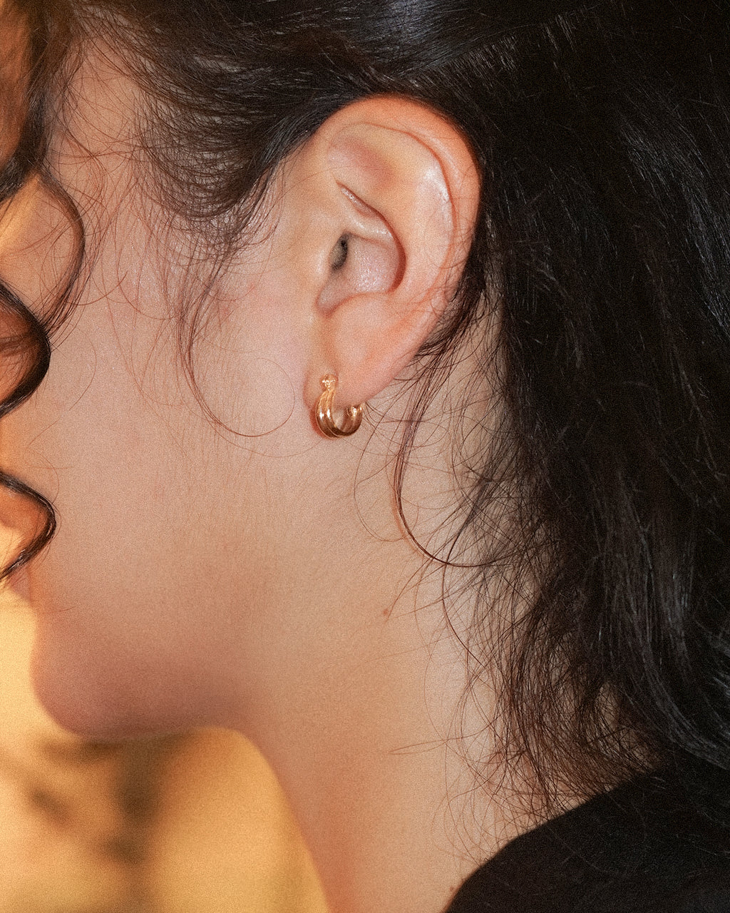 DOUBLE LINE MINI HOOPS