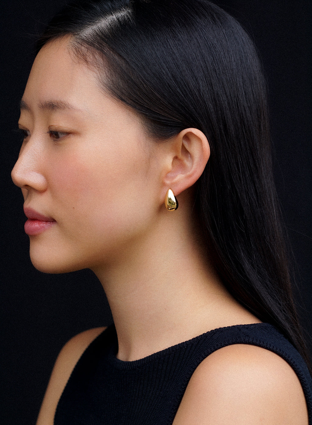 Droplet Earrings ㅡ Large • Gold