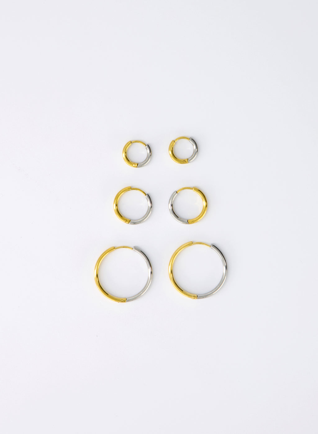 Joe Mixed Hoops • Stainless Steel