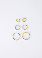 Joe Mixed Hoops • Stainless Steel