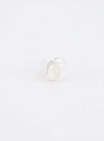 Moonstone Orbit Ring