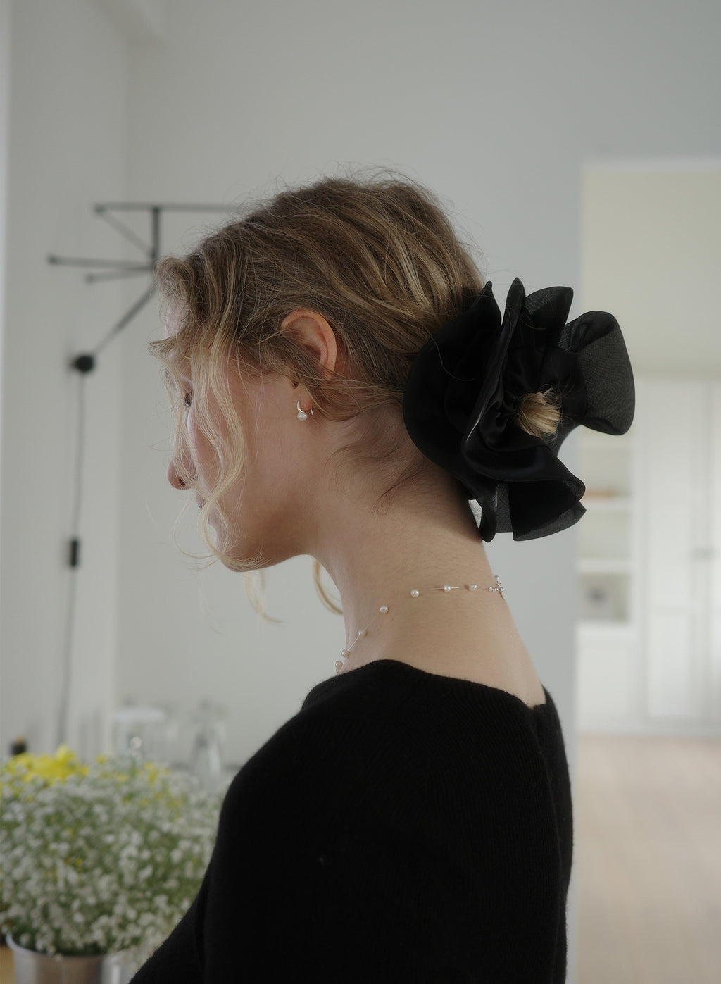 [50% OFF] Satin Volume Petal Scrunchie