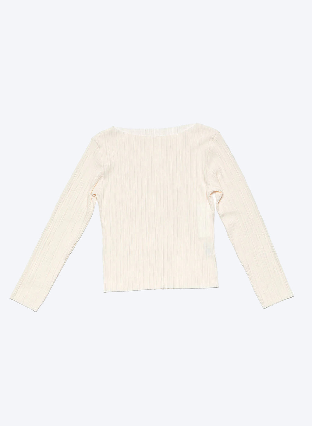 (1+1)Soft Pleats Long-Sleeve Top ㅡ Cream