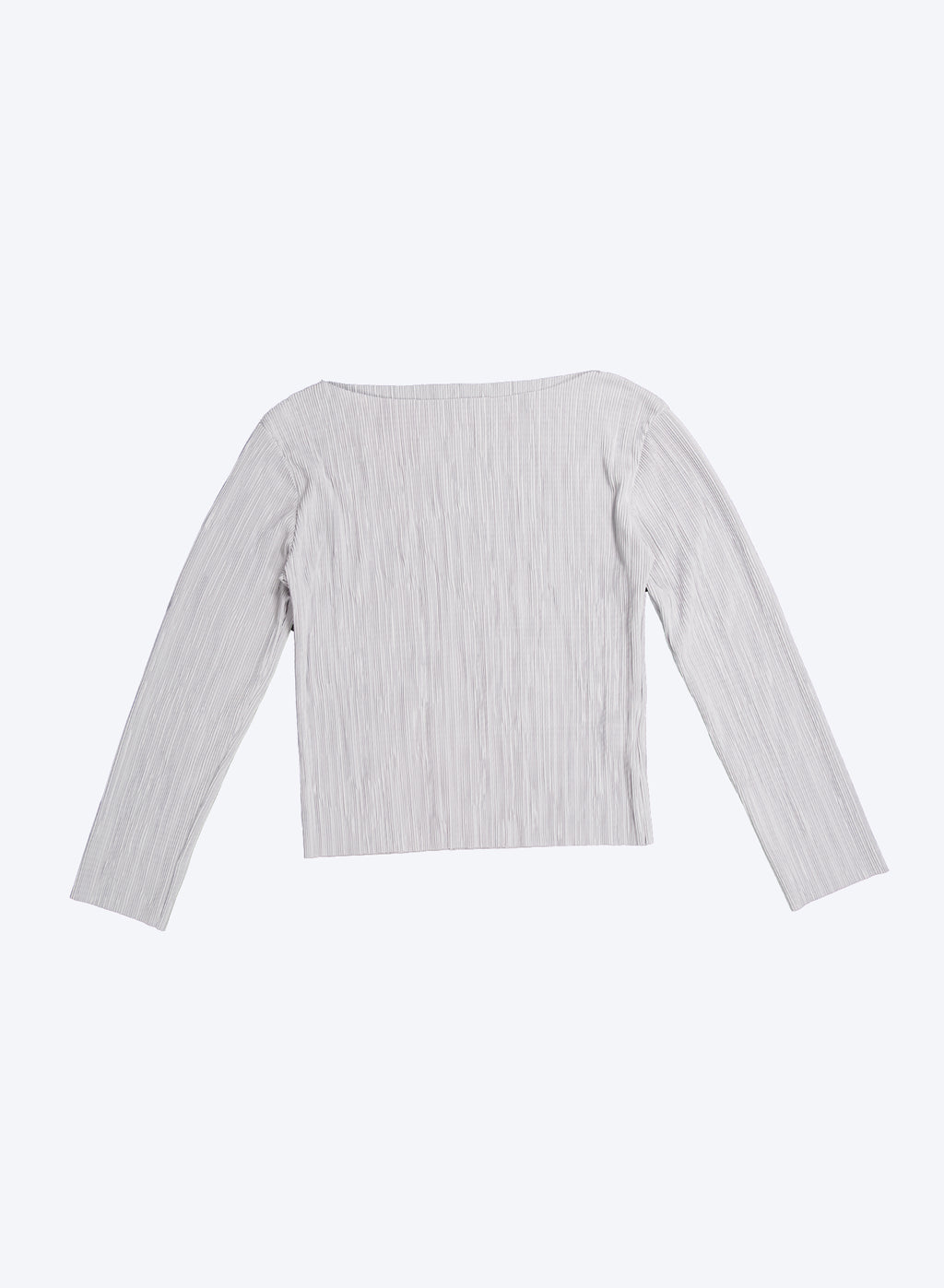 (1+1)Soft Pleats Long-Sleeve Top ㅡ Grey