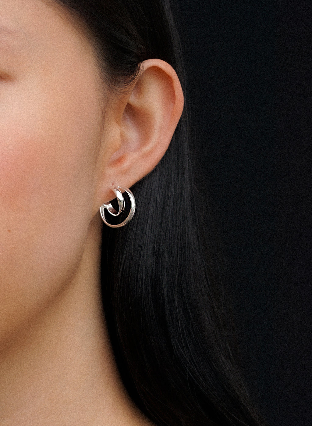 Saturn Hoops • Silver