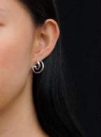 Saturn Hoops • Silver