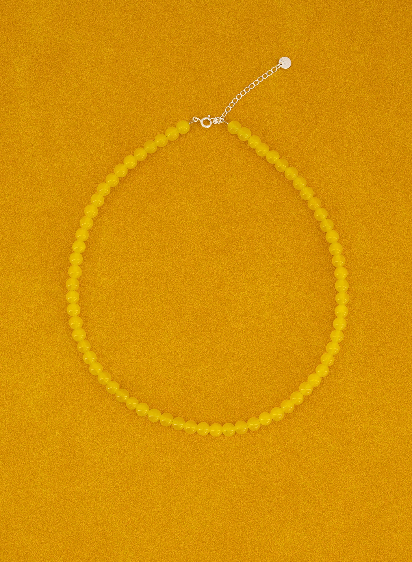 White Jade Yellow Necklace